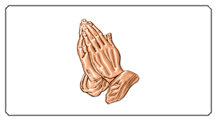 DSC700 516 CP WT Copper Praying Hands White Background